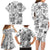 Hawaii Tapa Tribal Family Matching Long Sleeve Bodycon Dress and Hawaiian Shirt With Hawaiian Quilt Pattern Black LT9 - Polynesian Pride