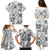 Hawaii Tapa Tribal Family Matching Puletasi Dress and Hawaiian Shirt With Hawaiian Quilt Pattern Black LT9 - Polynesian Pride