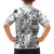 Hawaii Tapa Tribal Kid Hawaiian Shirt With Hawaiian Quilt Pattern Black LT9 - Polynesian Pride