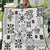 Hawaii Tapa Tribal Quilt With Hawaiian Quilt Pattern Black LT9 Black - Polynesian Pride