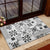 Hawaii Tapa Tribal Rubber Doormat With Hawaiian Quilt Pattern Black LT9 - Polynesian Pride
