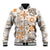 Hawaii Tapa Tribal Baseball Jacket With Hawaiian Quilt Pattern Gold LT9 Unisex Gold - Polynesian Pride