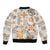 Hawaii Tapa Tribal Bomber Jacket With Hawaiian Quilt Pattern Gold LT9 - Polynesian Pride