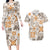 Hawaii Tapa Tribal Couples Matching Long Sleeve Bodycon Dress and Hawaiian Shirt With Hawaiian Quilt Pattern Gold LT9 Gold - Polynesian Pride