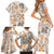 Hawaii Tapa Tribal Family Matching Short Sleeve Bodycon Dress and Hawaiian Shirt With Hawaiian Quilt Pattern Gold LT9 - Polynesian Pride