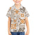 Hawaii Tapa Tribal Kid Hawaiian Shirt With Hawaiian Quilt Pattern Gold LT9 Kid Gold - Polynesian Pride