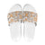 Hawaii Tapa Tribal Slide Sandals With Hawaiian Quilt Pattern Gold - Polynesian Pride
