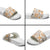 Hawaii Tapa Tribal Slide Sandals With Hawaiian Quilt Pattern Gold - Polynesian Pride