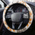 Hawaii Tapa Tribal Steering Wheel Cover With Hawaiian Quilt Pattern Gold