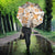 Hawaii Tapa Tribal Umbrella With Hawaiian Quilt Pattern Gold - Polynesian Pride