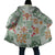 Hawaii Tapa Tribal Cloak With Hawaiian Quilt Pattern Green - Polynesian Pride