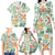 Hawaii Tapa Tribal Family Matching Long Sleeve Bodycon Dress and Hawaiian Shirt With Hawaiian Quilt Pattern Green LT9 - Polynesian Pride