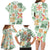 Hawaii Tapa Tribal Family Matching Long Sleeve Bodycon Dress and Hawaiian Shirt With Hawaiian Quilt Pattern Green LT9 - Polynesian Pride