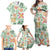 Hawaii Tapa Tribal Family Matching Off Shoulder Maxi Dress and Hawaiian Shirt With Hawaiian Quilt Pattern Green LT9 - Polynesian Pride