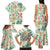 Hawaii Tapa Tribal Family Matching Tank Maxi Dress and Hawaiian Shirt With Hawaiian Quilt Pattern Green LT9 - Polynesian Pride