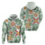 Hawaii Tapa Tribal Hoodie With Hawaiian Quilt Pattern Green LT9 - Polynesian Pride