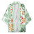 Hawaii Tapa Tribal Kimono With Hawaiian Quilt Pattern Green - Polynesian Pride