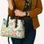 Hawaii Tapa Tribal Leather Bag With Hawaiian Quilt Pattern Green - Polynesian Pride