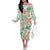 Hawaii Tapa Tribal Off The Shoulder Long Sleeve Dress With Hawaiian Quilt Pattern Green LT9 Women Green - Polynesian Pride