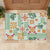 Hawaii Tapa Tribal Rubber Doormat With Hawaiian Quilt Pattern Green LT9 - Polynesian Pride