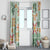 Hawaii Tapa Tribal Window Curtain With Hawaiian Quilt Pattern Green LT9 - Polynesian Pride