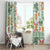 Hawaii Tapa Tribal Window Curtain With Hawaiian Quilt Pattern Green LT9 - Polynesian Pride