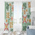 Hawaii Tapa Tribal Window Curtain With Hawaiian Quilt Pattern Green LT9 - Polynesian Pride