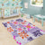 Hawaii Tapa Tribal Area Rug With Hawaiian Quilt Pattern Violet LT9 - Polynesian Pride