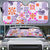 Hawaii Tapa Tribal Auto Sun Shade With Hawaiian Quilt Pattern Violet - Polynesian Pride