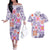 Hawaii Tapa Tribal Couples Matching Off The Shoulder Long Sleeve Dress and Hawaiian Shirt With Hawaiian Quilt Pattern Violet LT9 Violet - Polynesian Pride