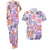 Hawaii Tapa Tribal Couples Matching Tank Maxi Dress and Hawaiian Shirt With Hawaiian Quilt Pattern Violet LT9 Violet - Polynesian Pride