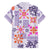 Hawaii Tapa Tribal Family Matching Long Sleeve Bodycon Dress and Hawaiian Shirt With Hawaiian Quilt Pattern Violet LT9 - Polynesian Pride