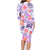 Hawaii Tapa Tribal Family Matching Long Sleeve Bodycon Dress and Hawaiian Shirt With Hawaiian Quilt Pattern Violet LT9 - Polynesian Pride