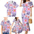 Hawaii Tapa Tribal Family Matching Mermaid Dress and Hawaiian Shirt With Hawaiian Quilt Pattern Violet LT9 - Polynesian Pride