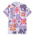 Hawaii Tapa Tribal Family Matching Mermaid Dress and Hawaiian Shirt With Hawaiian Quilt Pattern Violet LT9 - Polynesian Pride