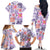 Hawaii Tapa Tribal Family Matching Off Shoulder Long Sleeve Dress and Hawaiian Shirt With Hawaiian Quilt Pattern Violet LT9 - Polynesian Pride