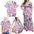 Hawaii Tapa Tribal Family Matching Off Shoulder Maxi Dress and Hawaiian Shirt With Hawaiian Quilt Pattern Violet LT9 - Polynesian Pride