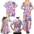 Hawaii Tapa Tribal Family Matching Summer Maxi Dress and Hawaiian Shirt With Hawaiian Quilt Pattern Violet LT9 - Polynesian Pride