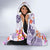 Hawaii Tapa Tribal Hooded Blanket With Hawaiian Quilt Pattern Violet LT9 - Polynesian Pride