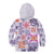 Hawaii Tapa Tribal Kid Hoodie With Hawaiian Quilt Pattern Violet LT9 - Polynesian Pride