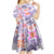 Hawaii Tapa Tribal Kid Short Sleeve Dress With Hawaiian Quilt Pattern Violet LT9 - Polynesian Pride