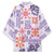 Hawaii Tapa Tribal Kimono With Hawaiian Quilt Pattern Violet - Polynesian Pride