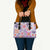 Hawaii Tapa Tribal Leather Bag With Hawaiian Quilt Pattern Violet - Polynesian Pride
