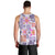 Hawaii Tapa Tribal Men Tank Top With Hawaiian Quilt Pattern Violet LT9 - Polynesian Pride