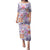 Hawaii Tapa Tribal Puletasi With Hawaiian Quilt Pattern Violet LT9 Long Dress Violet - Polynesian Pride