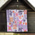 Hawaii Tapa Tribal Quilt With Hawaiian Quilt Pattern Violet LT9 - Polynesian Pride