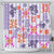 Hawaii Tapa Tribal Shower Curtain With Hawaiian Quilt Pattern Violet LT9 - Polynesian Pride