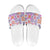 Hawaii Tapa Tribal Slide Sandals With Hawaiian Quilt Pattern Violet - Polynesian Pride
