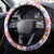 Hawaii Tapa Tribal Steering Wheel Cover With Hawaiian Quilt Pattern Violet