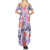 Hawaii Tapa Tribal Summer Maxi Dress With Hawaiian Quilt Pattern Violet LT9 - Polynesian Pride